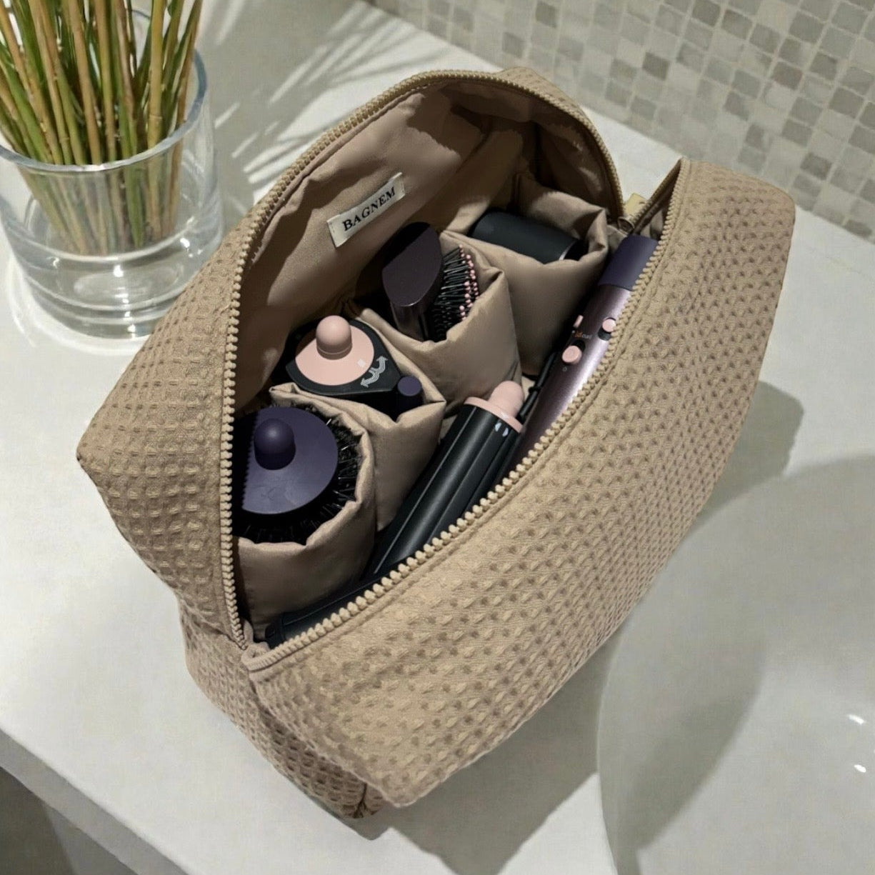 Trousse Waffle Nude