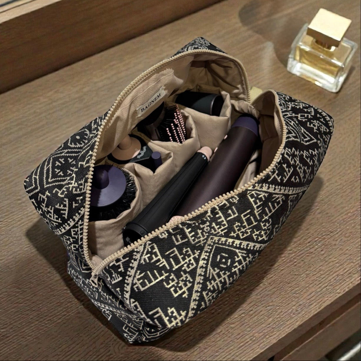 Trousse Jacquard  Noir