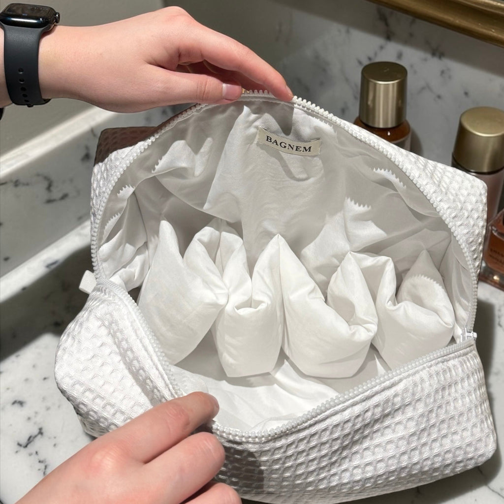 Trousse Waffle Blanc