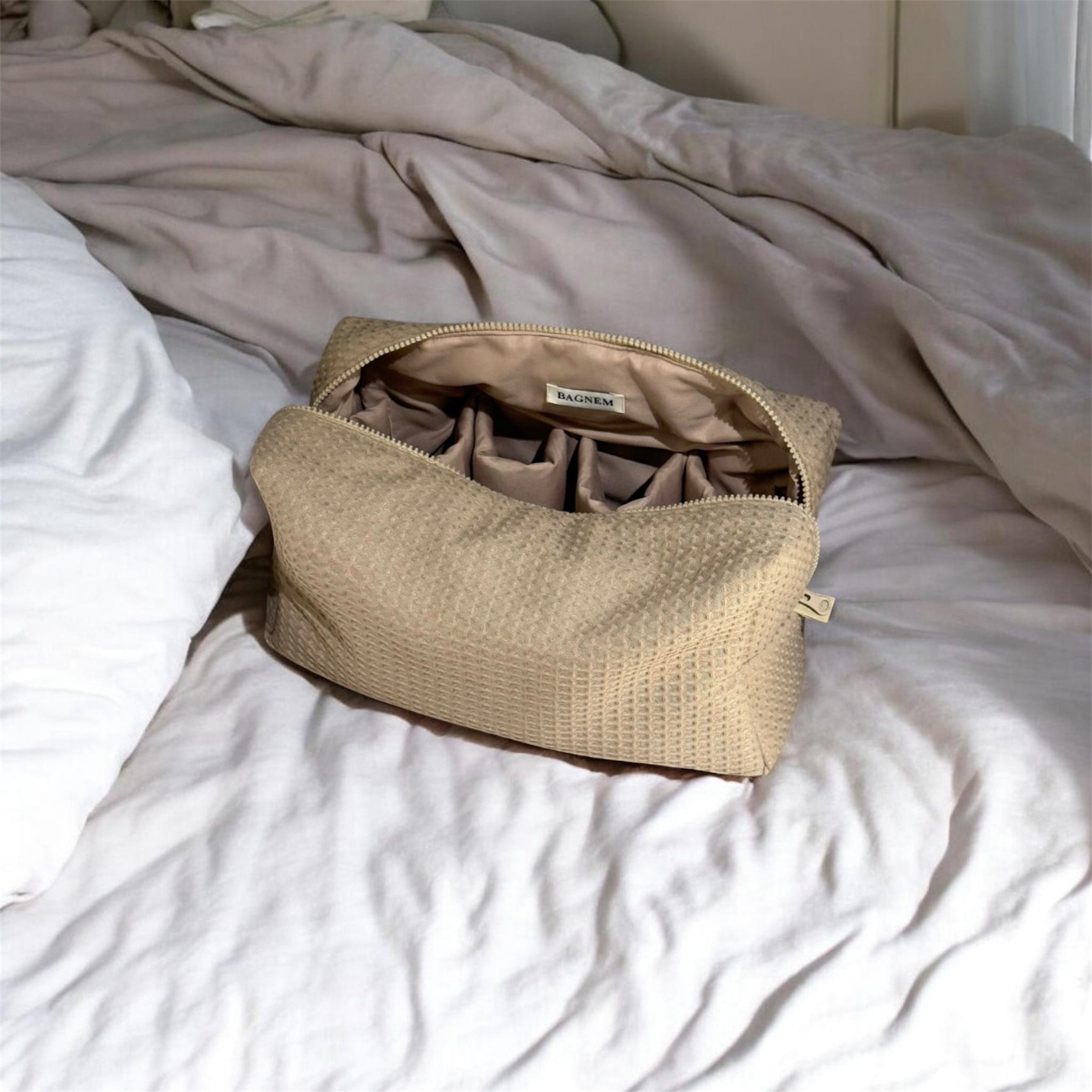Trousse Waffle Nude