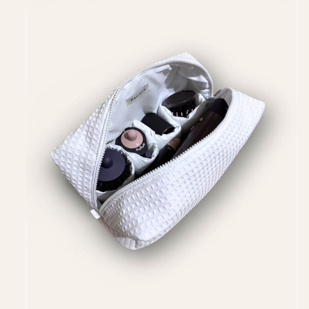 Trousse Waffle Blanc